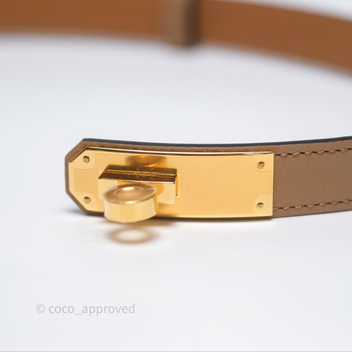 Hermès Kelly Pocket 18 Belt Chai 0M Epsom Gold Hardware