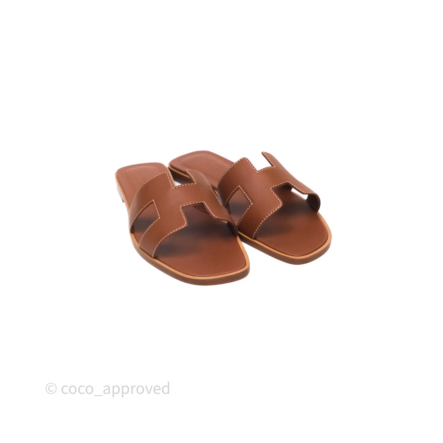 Hermes Oran Sandal Gold Size 36.5
