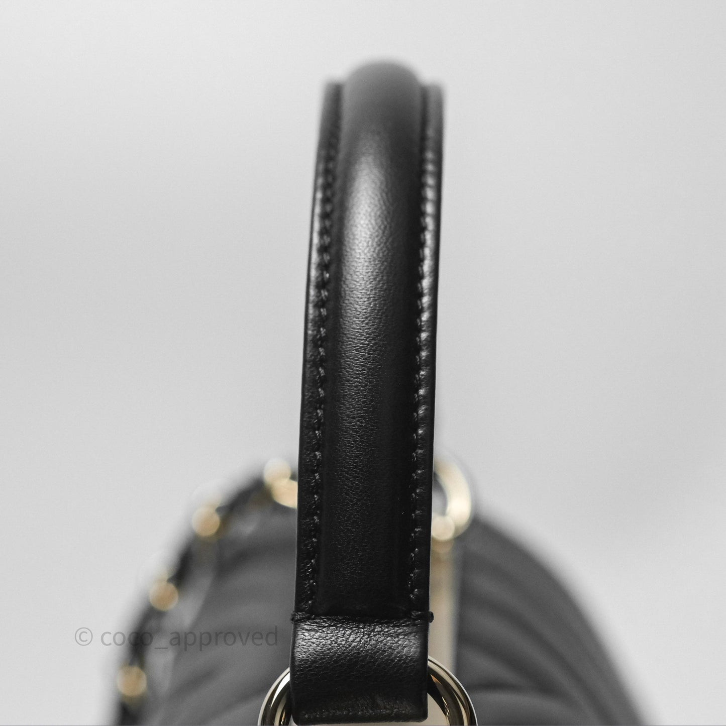 Chanel Small Trendy CC Black Chevron Lambskin Gold Hardware