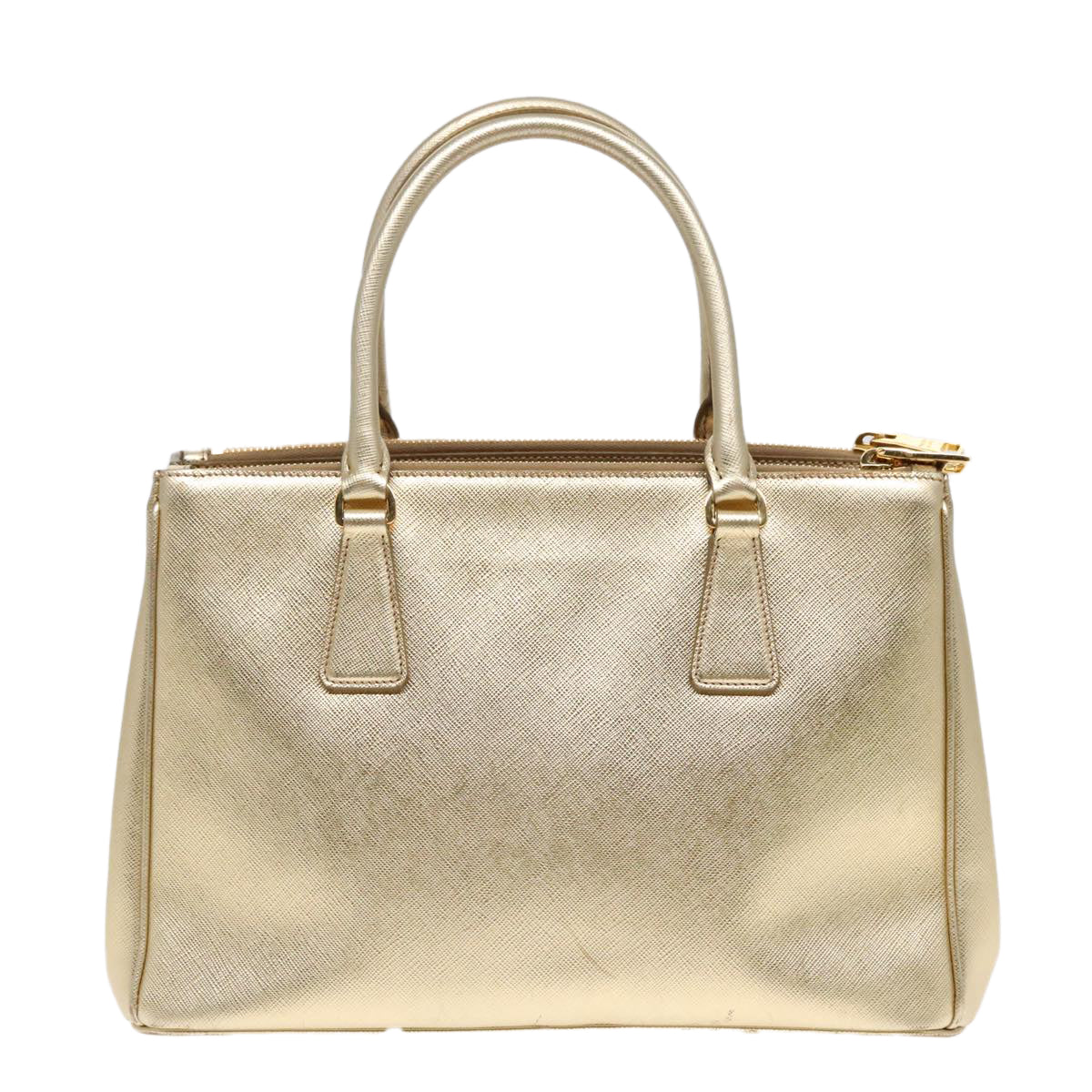 Luxury Prada Hand Bag Leather Gold  89411