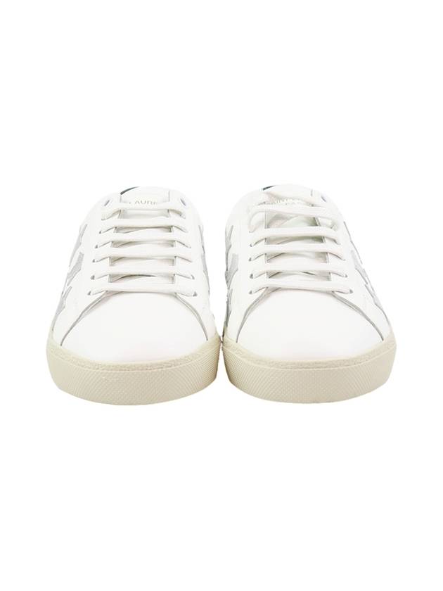 Luxury Saint Laurent Star Patch Low Top Sneakers Black White