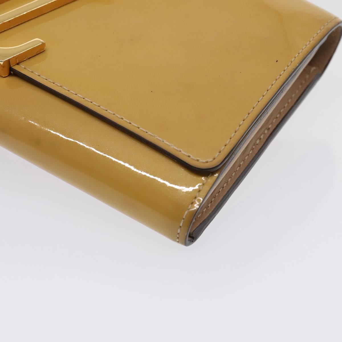 LOUIS VUITTON Vernis Portefeuille Louise Wallet Beige Dunne M61318 LV 89479