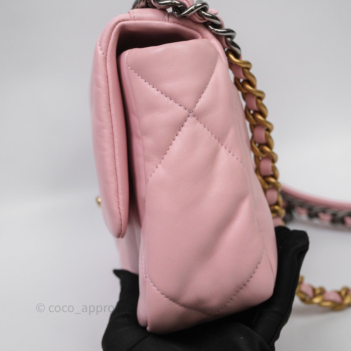 Chanel 19 Small Pink Lambskin Mixed Hardware