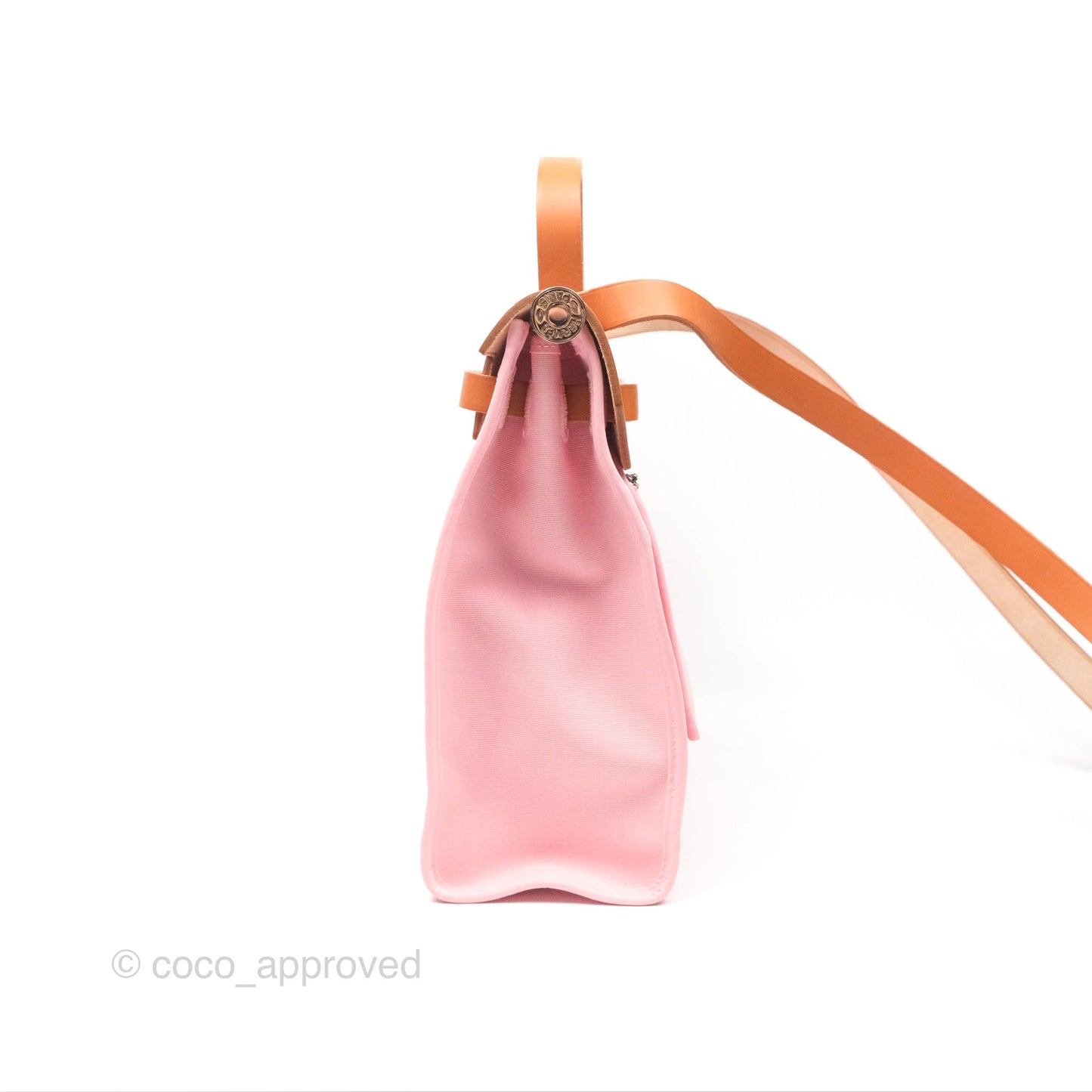 Hermès Herbag Zip 31 Rose Sakura 3Q Canvas Palladium Hardware