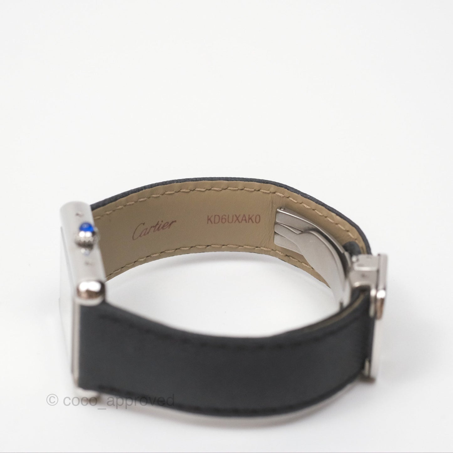 Cartier Tank Solo Watch Small Model Steel Black