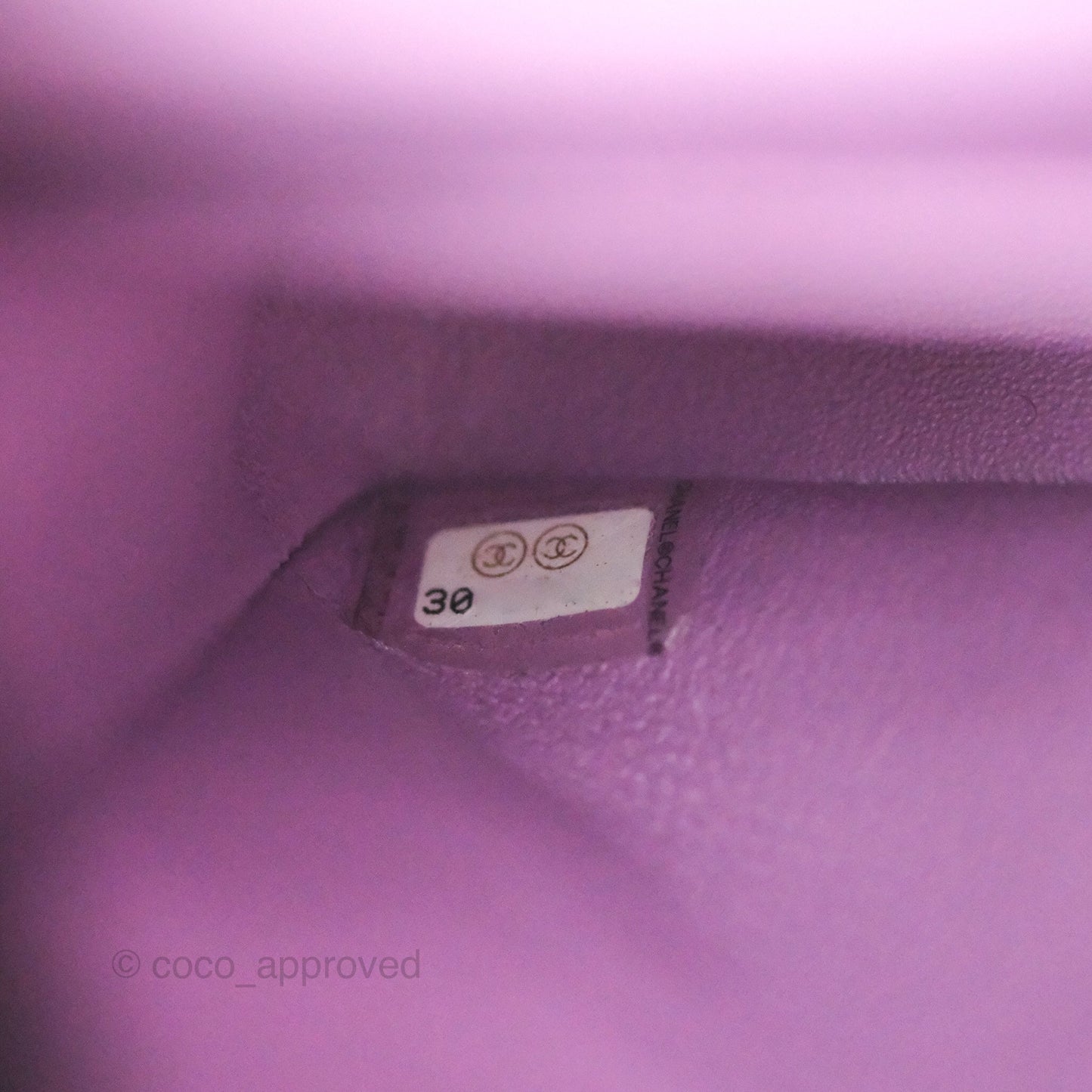 Chanel Small Classic Flap Quilted Purple Lambskin Silver Hardware