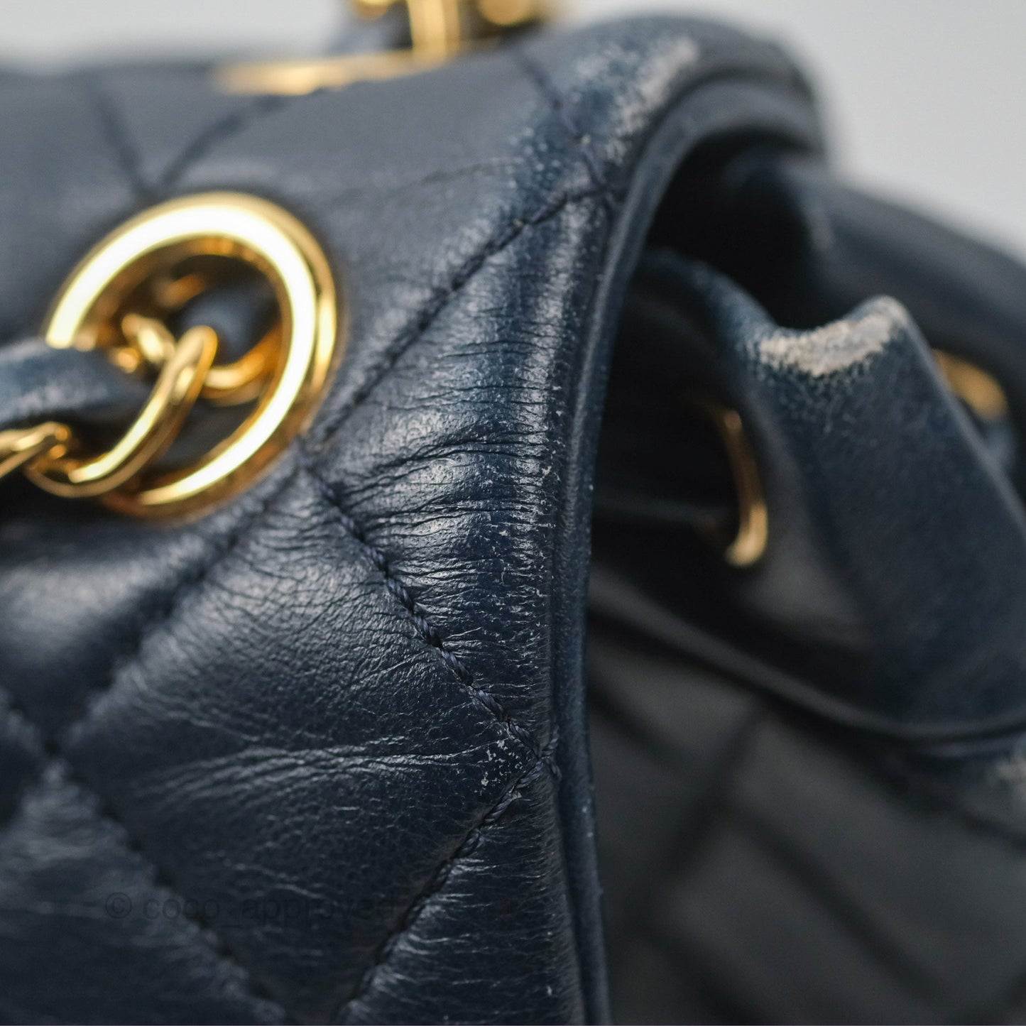 Chanel Mini Navy Calfskin Urban Spirit Backpack ⁣⁣⁣⁣⁣⁣⁣⁣⁣⁣⁣⁣⁣⁣Gold Hardware
