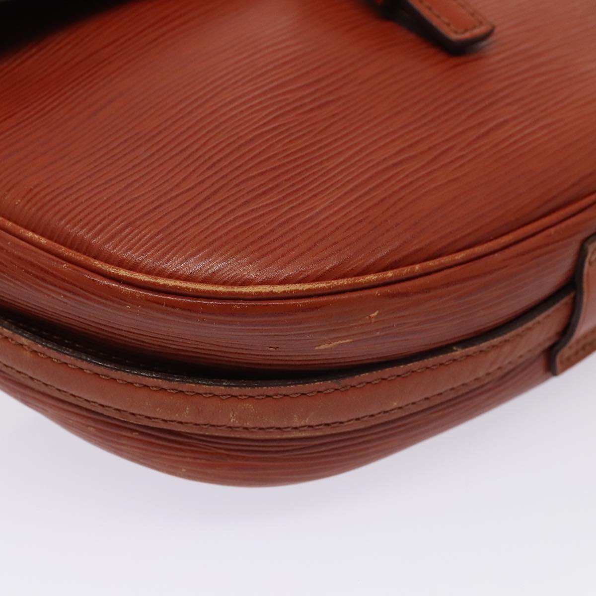 LOUIS VUITTON Epi Jeune FilleMM Shoulder Bag Brown M52153 LV 89553