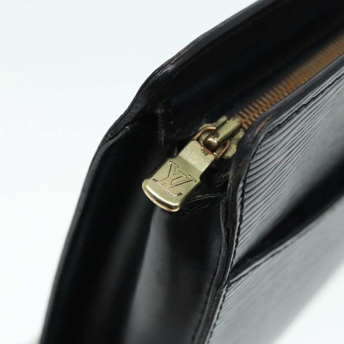 LOUIS VUITTON Epi Pochette Homme Clutch Bag Black Noir M52522 LV 89556