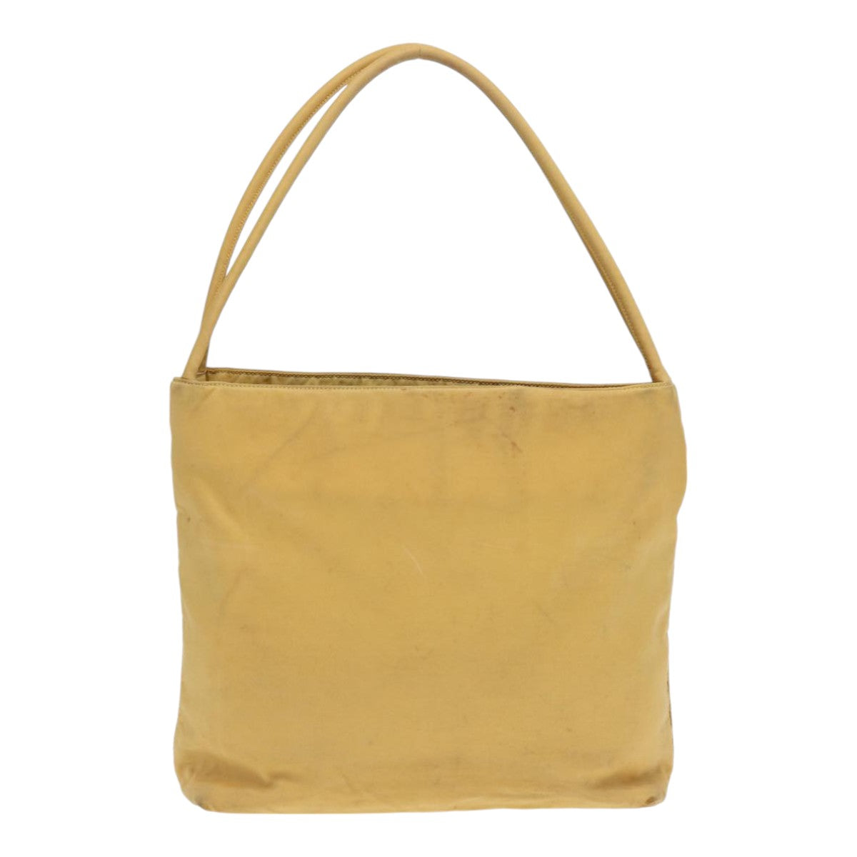 Luxury Prada Tote Bag Nylon Yellow Silver  89557