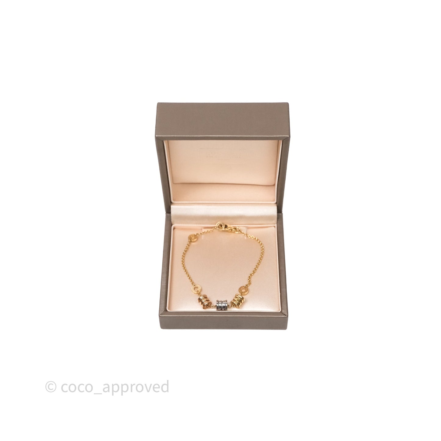 Bvlgari B.Zero1 18k Three Tone Gold Bracelet