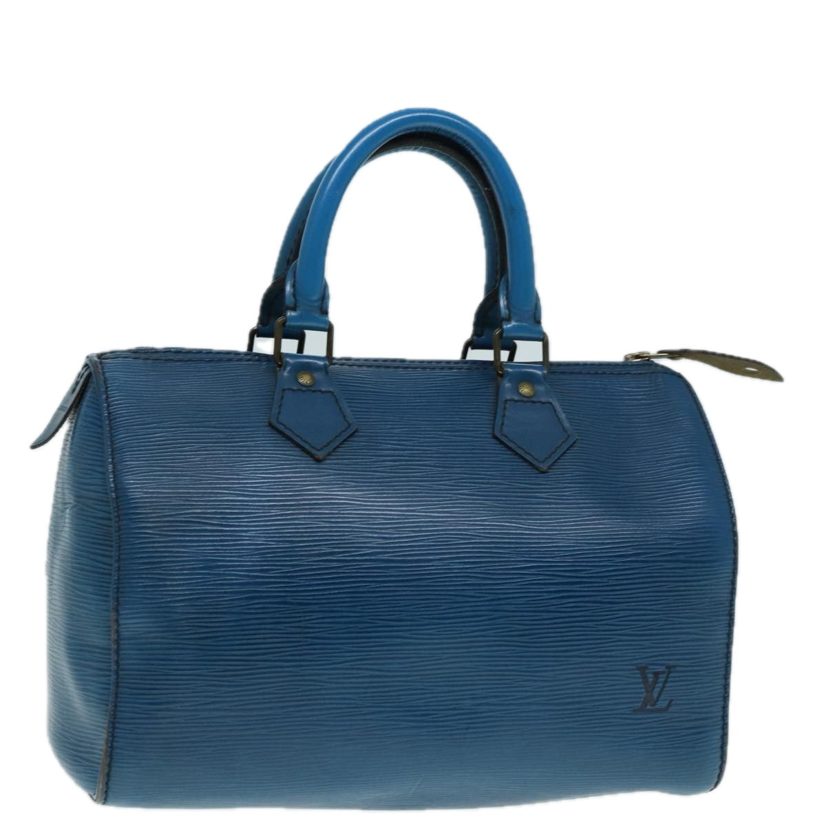 LOUIS VUITTON Epi Speedy 25 Hand Bag Toledo Blue M43015 LV 89591