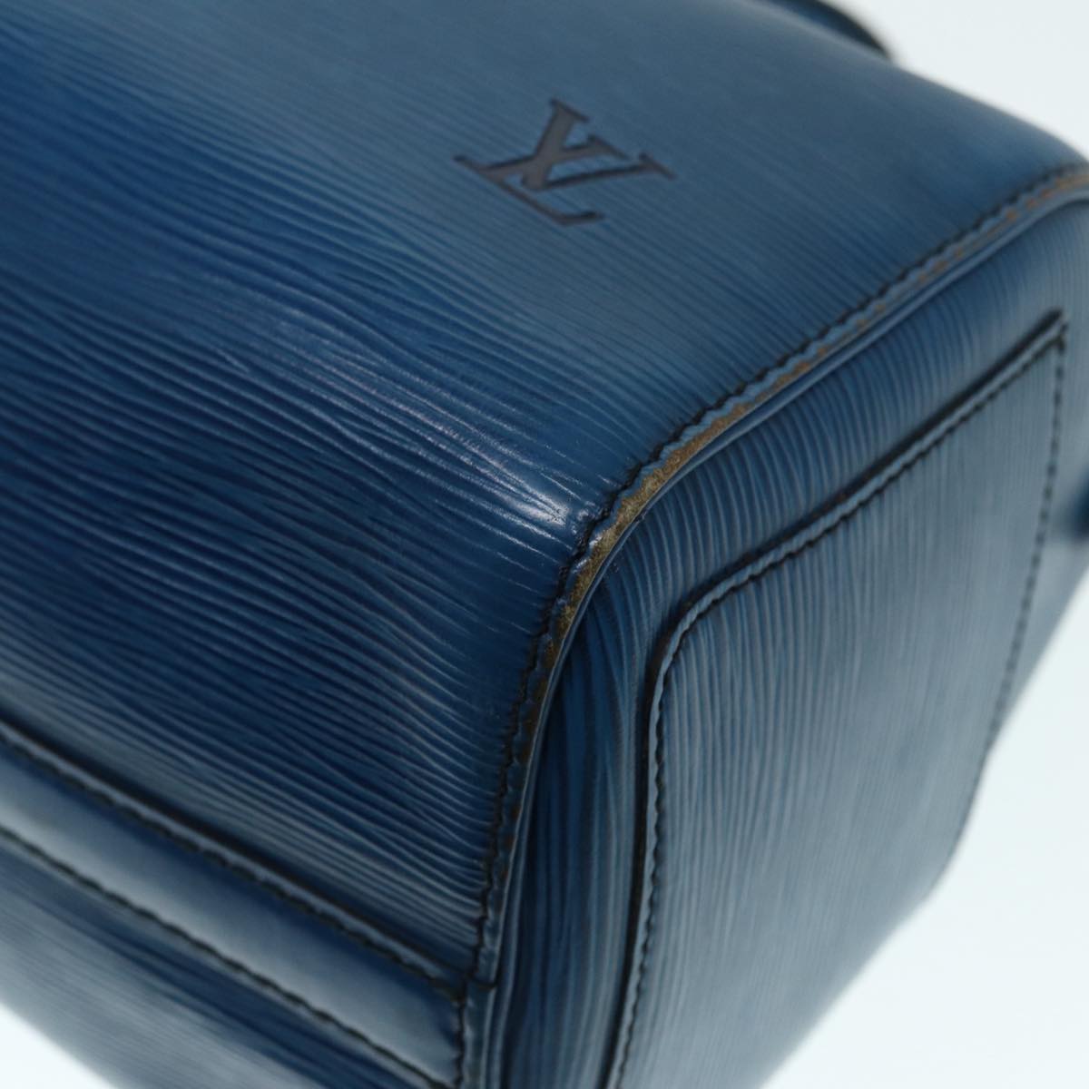 LOUIS VUITTON Epi Speedy 25 Hand Bag Toledo Blue M43015 LV 89591