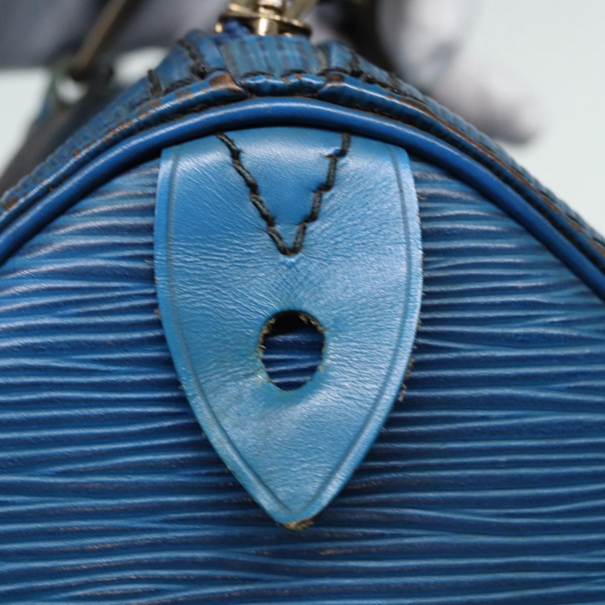 LOUIS VUITTON Epi Speedy 25 Hand Bag Toledo Blue M43015 LV 89591