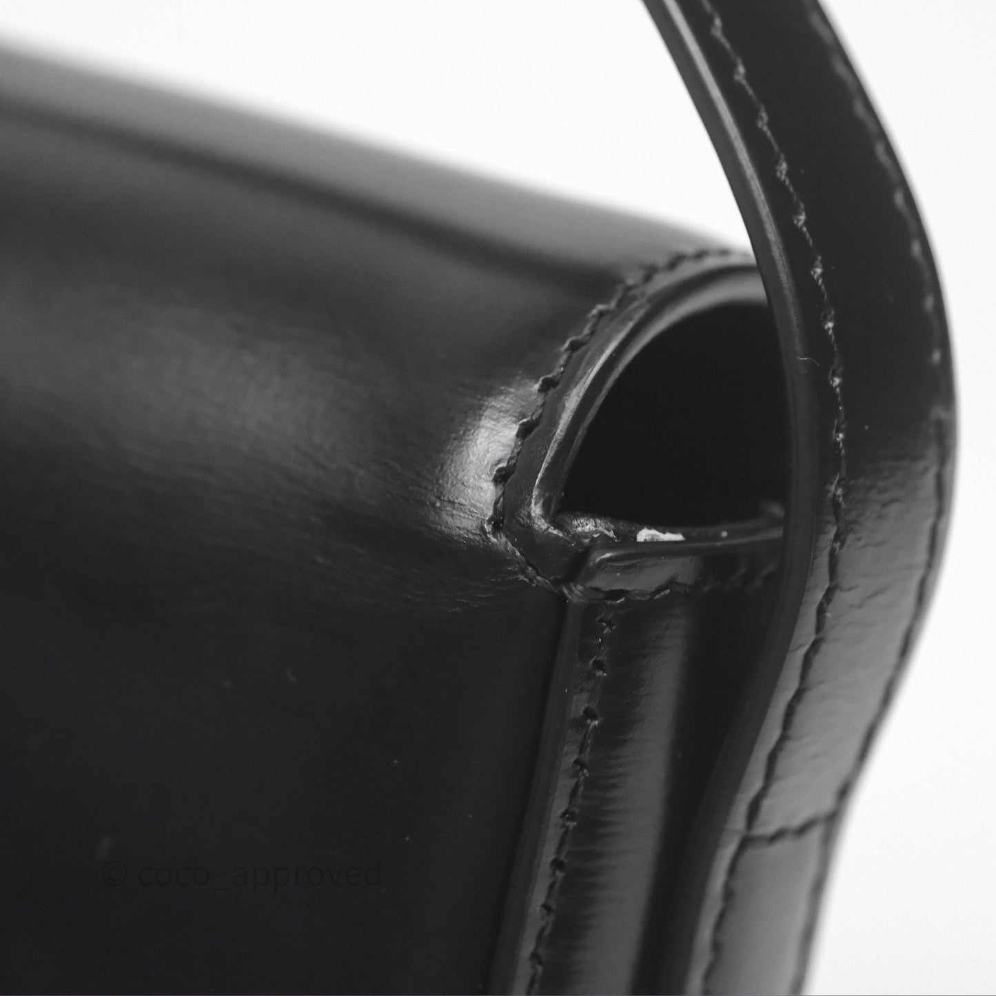 Celine Triomphe Shoulder Bag Black Calfskin