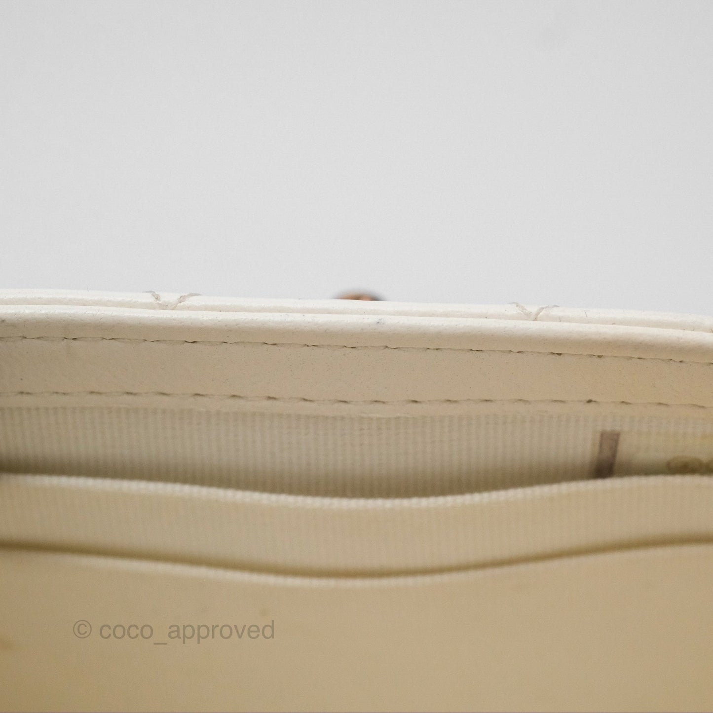 Chanel Mini Quilted Trendy CC Clutch With Chain White Lambskin Rose Gold Hardware