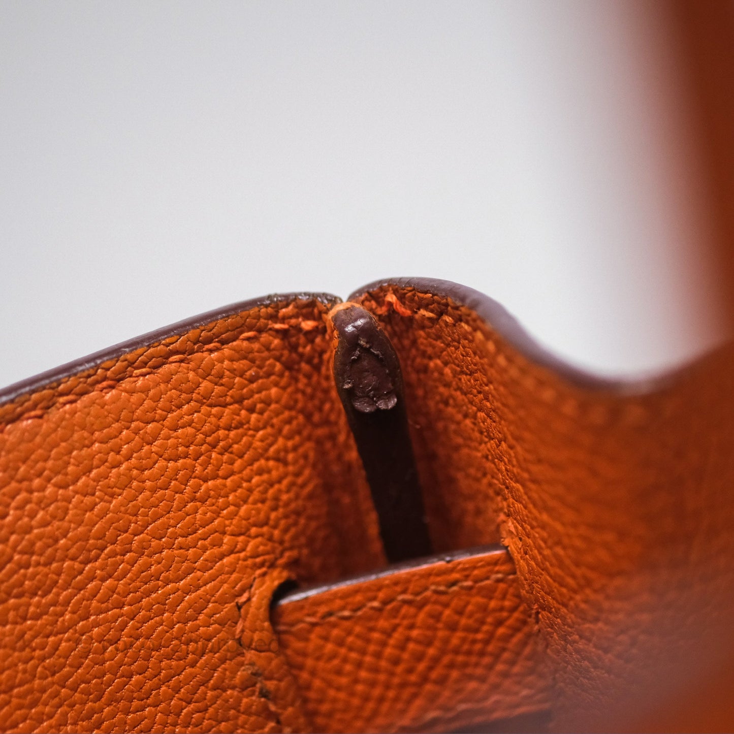Hermès Birkin 30 Retourne Orange Epsom Palladium Hardware