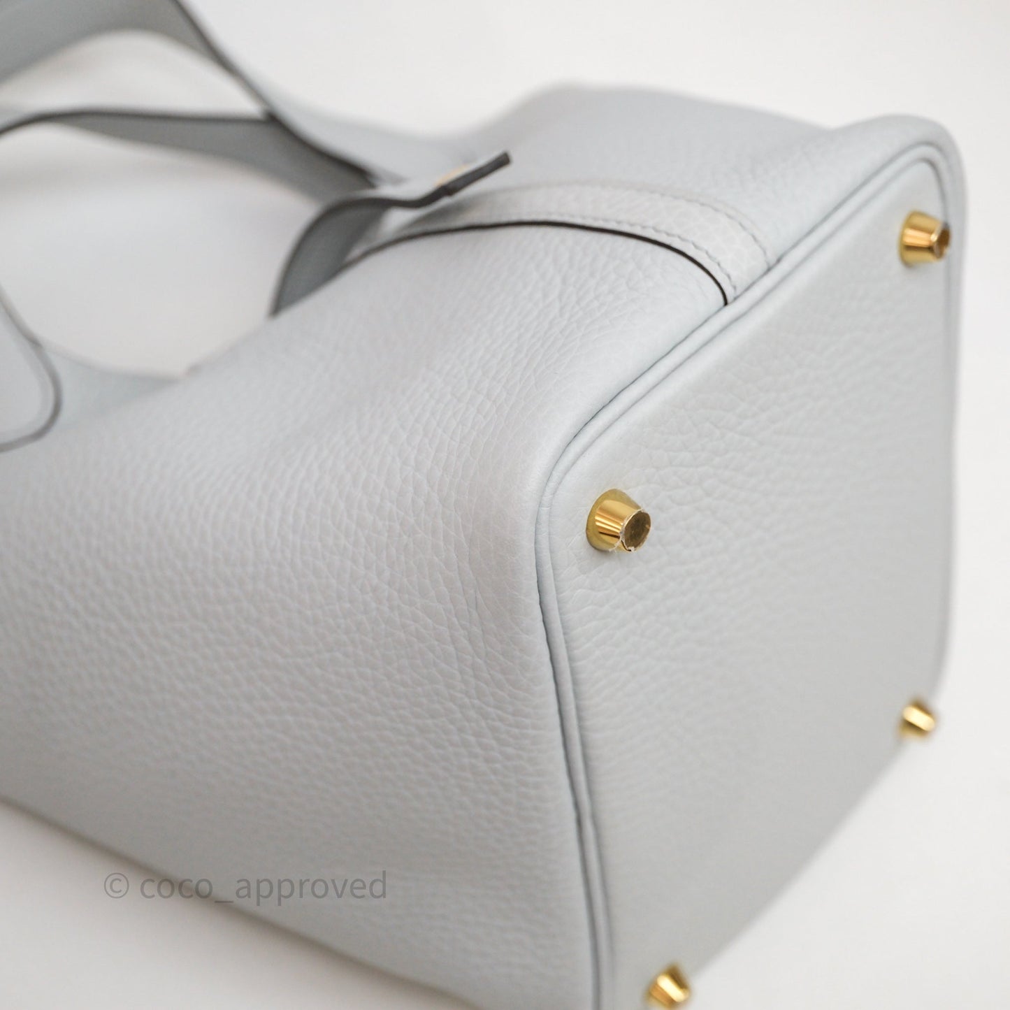 Hermès Picotin 18 Bleu Pâle 08 Clemence Gold Hardware