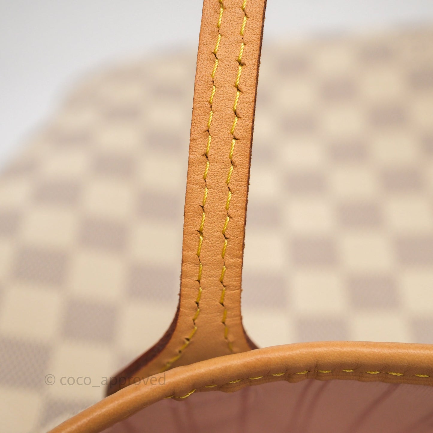 Louis Vuitton Neverfull MM Damier Azur Canvas Tote Bag