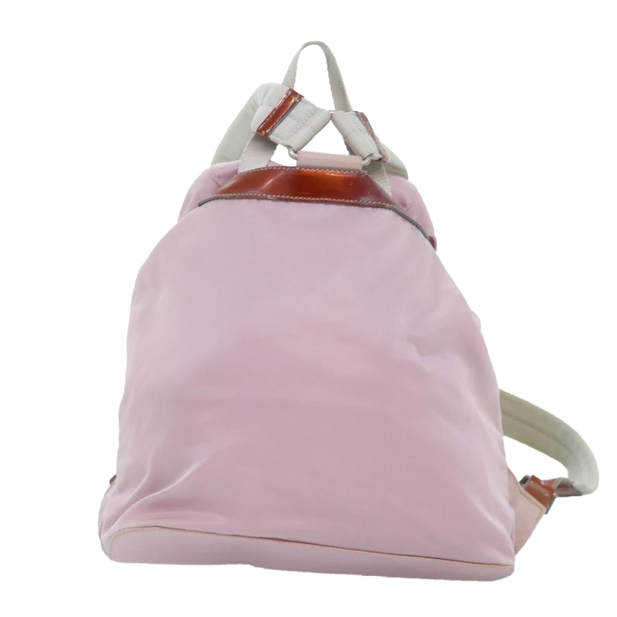 Luxury Prada Backpack Nylon Pink Silver  89617