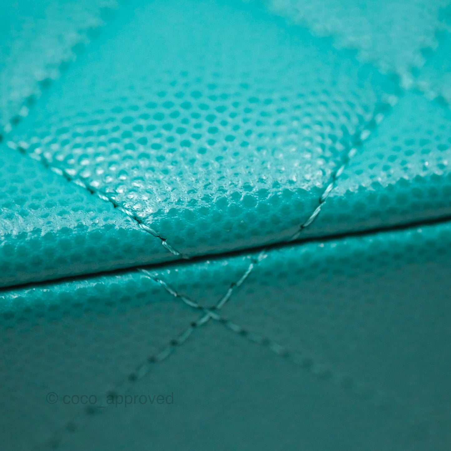 Chanel Jumbo Double Flap Turquoise Caviar Gold Hardware⁣⁣