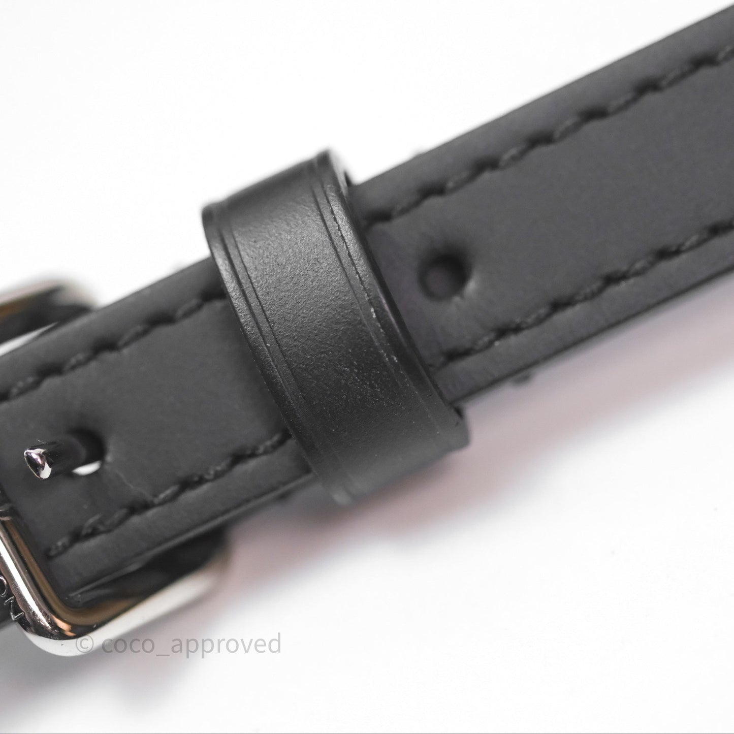 Louis Vuitton Alma Nano Black Silver Hardware
