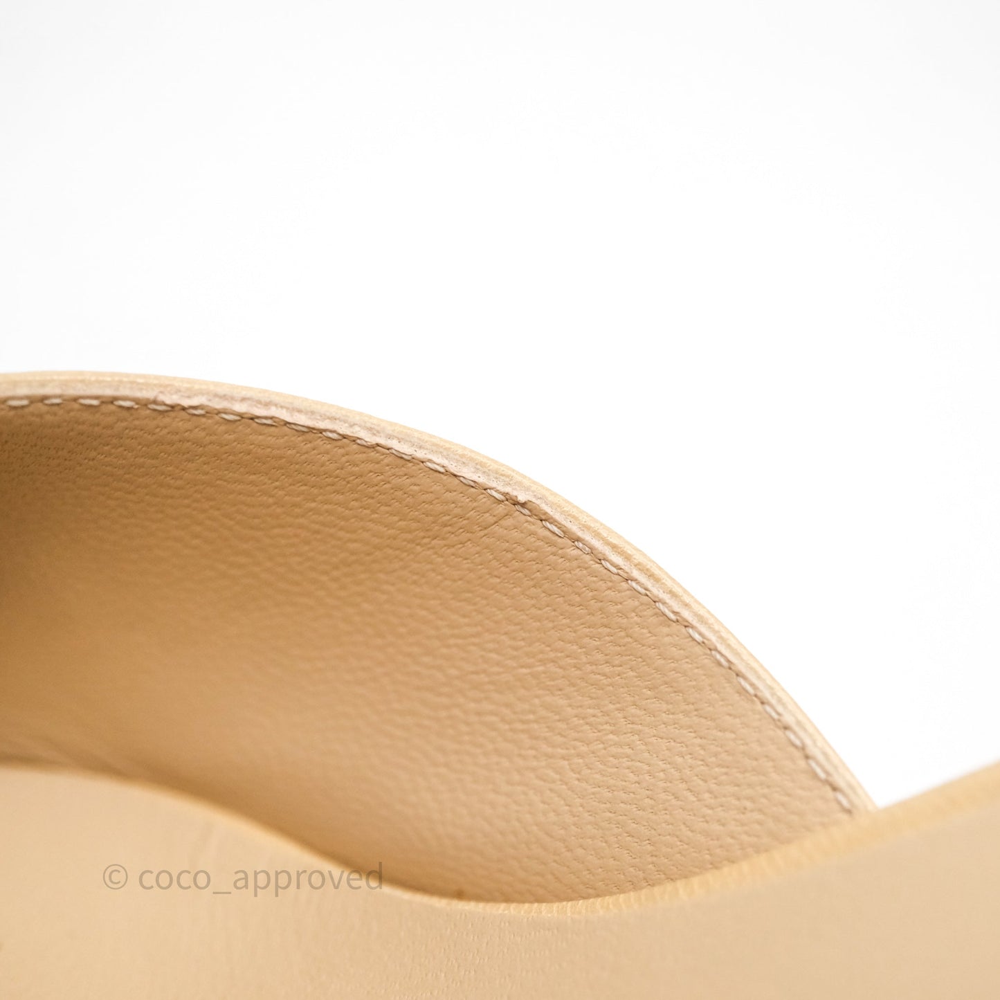 Chanel Classic Slingback Beige Black Leather Size 37
