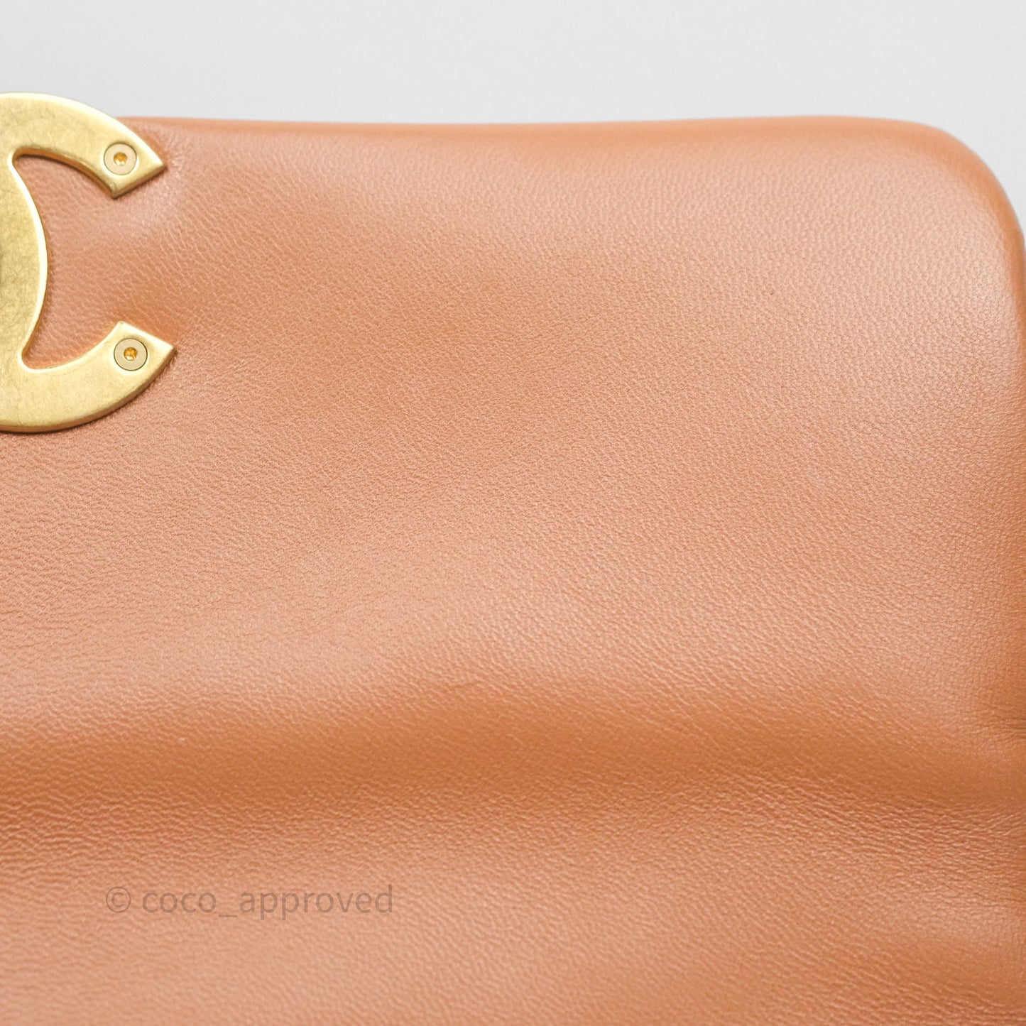 Chanel 19 Small Caramel Dark Beige Brown Mixed Hardware