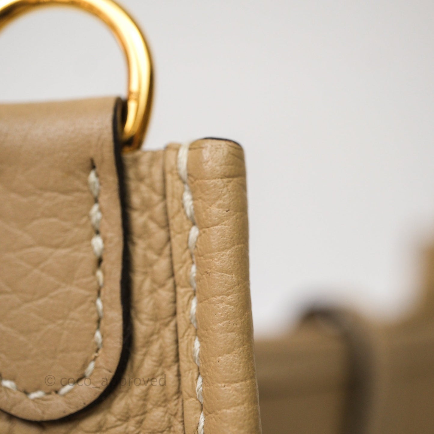 Hermès Mini Evelyne 16 Trench S2 Clemence Gold Hardware