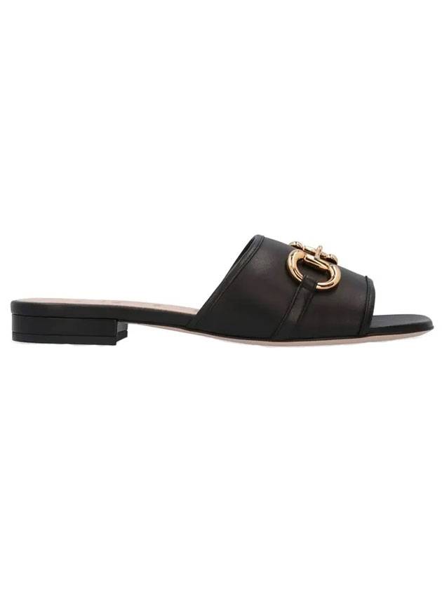 Luxury Gucci Trending 2025 Horsebit Slide Sandals Black