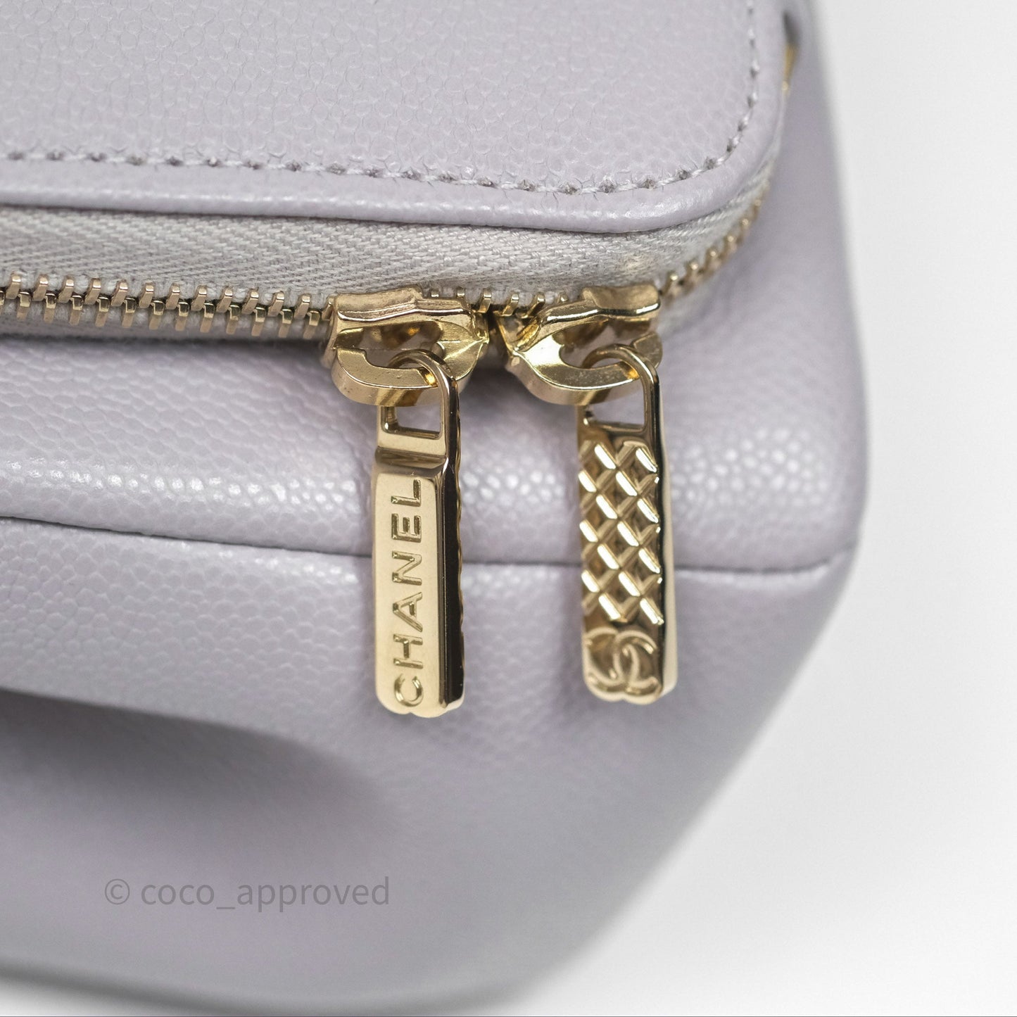 Chanel Quilted Medium Business Affinity Flap Light Grey Caviar Gold Hardware
