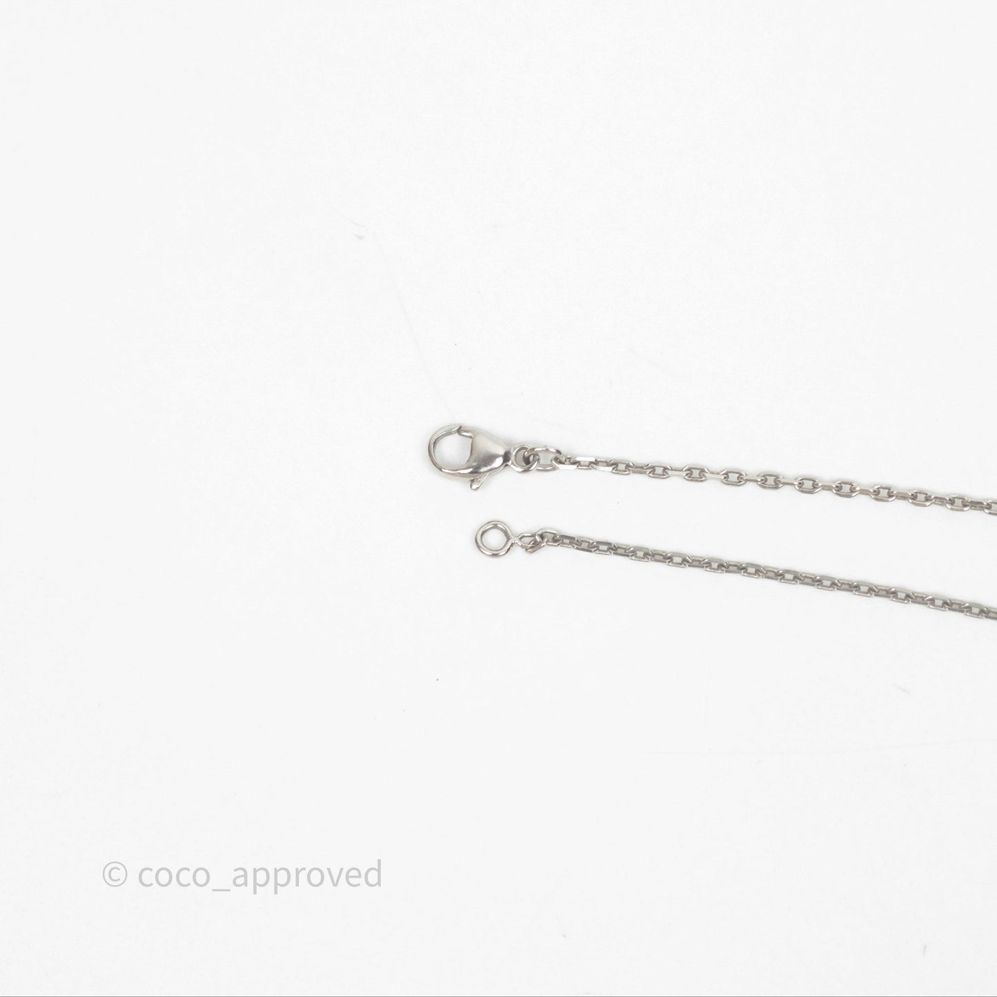 Hermès Pop H Light Pink Pendant Necklace Silver Hardware