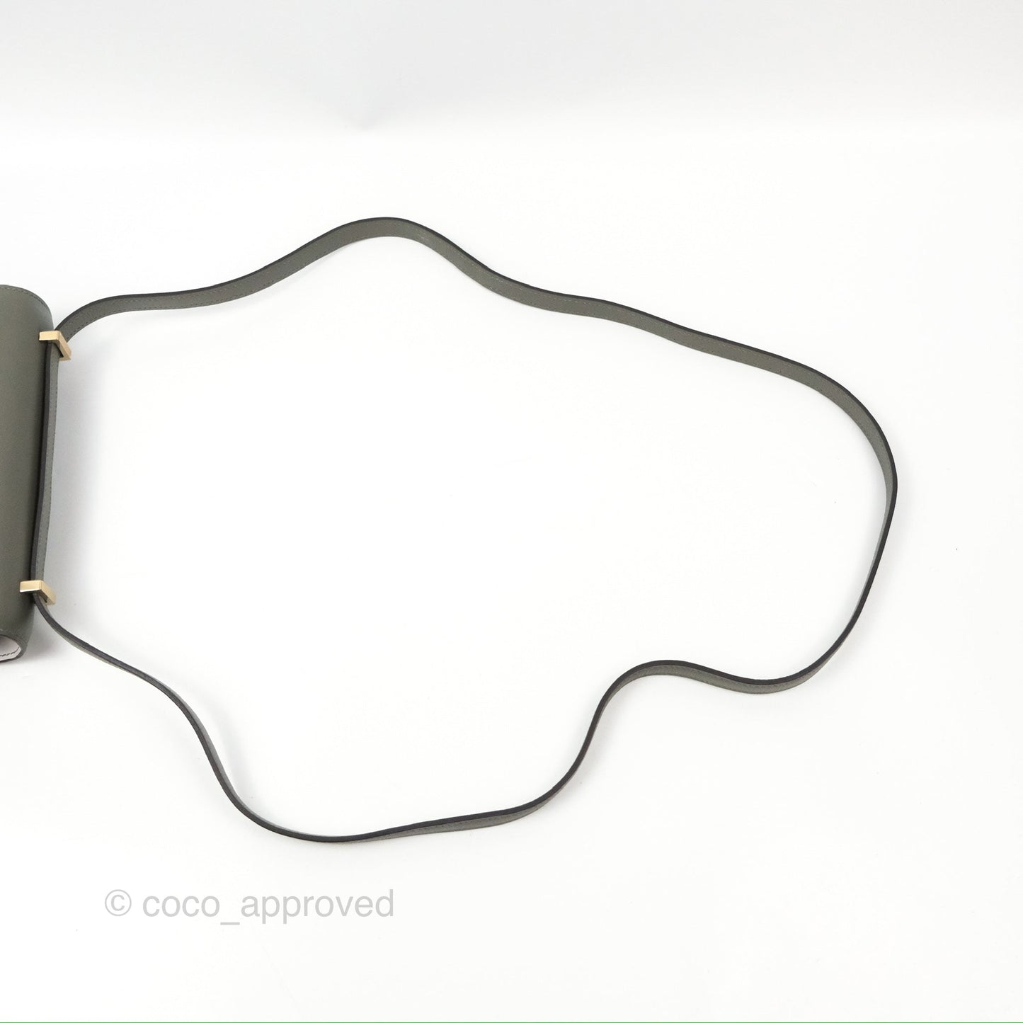Hermès Constance Mini 18cm Mirror Gris Meyer 0L/Gris Pale M4 Evercolor Gold Hardware