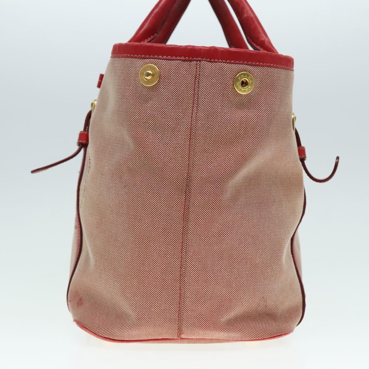 Luxury Prada Hand Bag Canvas Red  89789