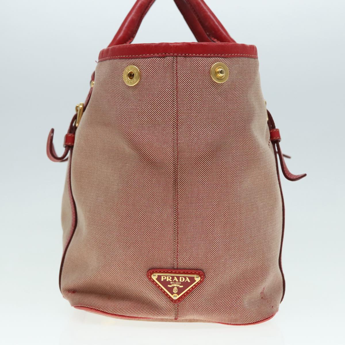 Luxury Prada Hand Bag Canvas Red  89789