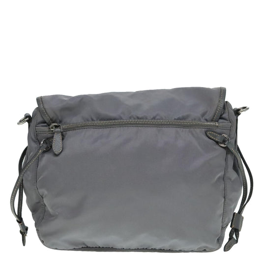 Luxury Prada Shoulder Bag Nylon Gray  89792