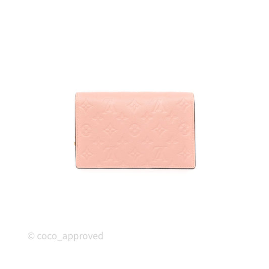 Louis Vuitton Vavin Chain Wallet Rose Poudre Empreinte Monogram