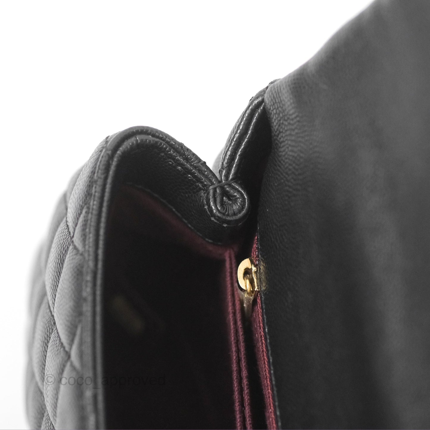 Chanel Small Coco Handle Quilted Black Caviar Gold Hardware