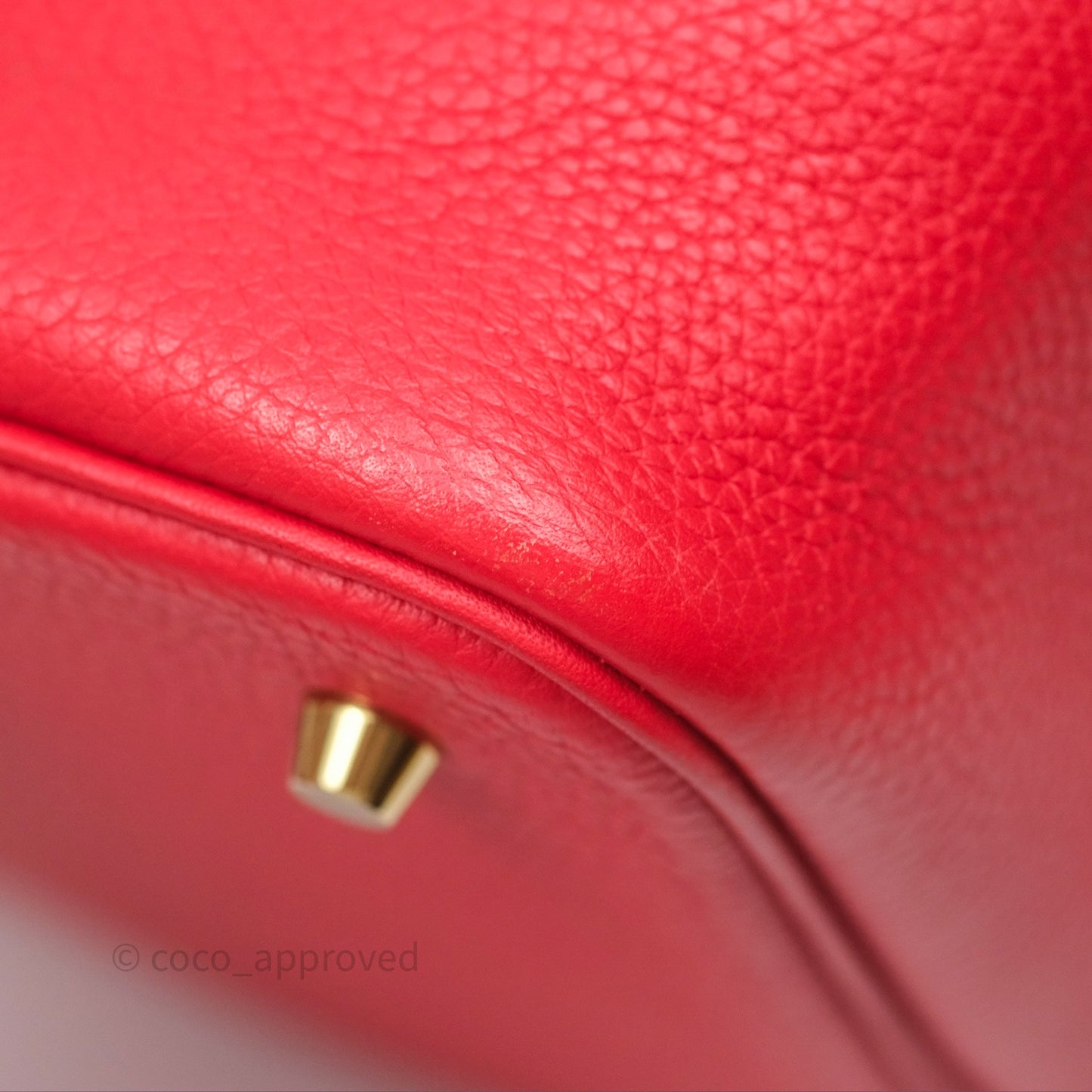 Hermès Picotin 22 Rouge Tomate S5 Clemence Gold Hardware