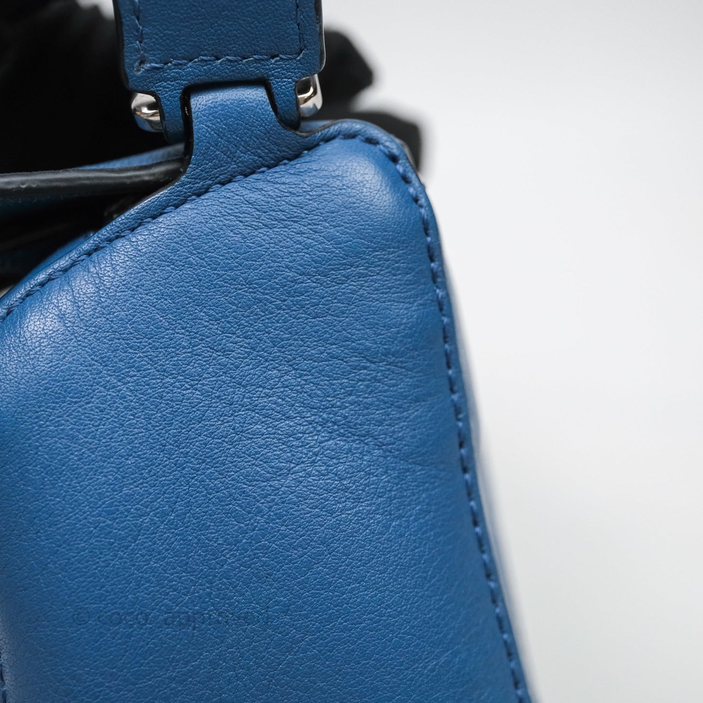 Loewe Mini Puzzle Bag Blue Calfskin