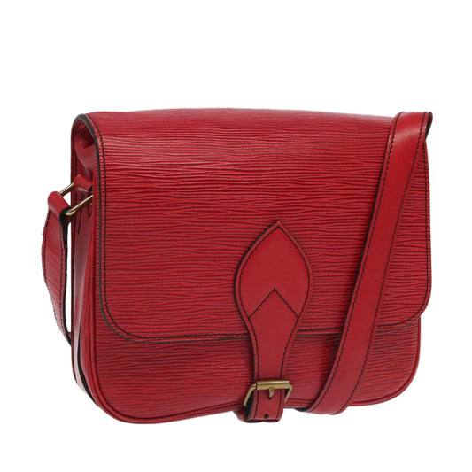 LOUIS VUITTON Epi Cartesier MM Shoulder Bag Red M52247 LV 89830