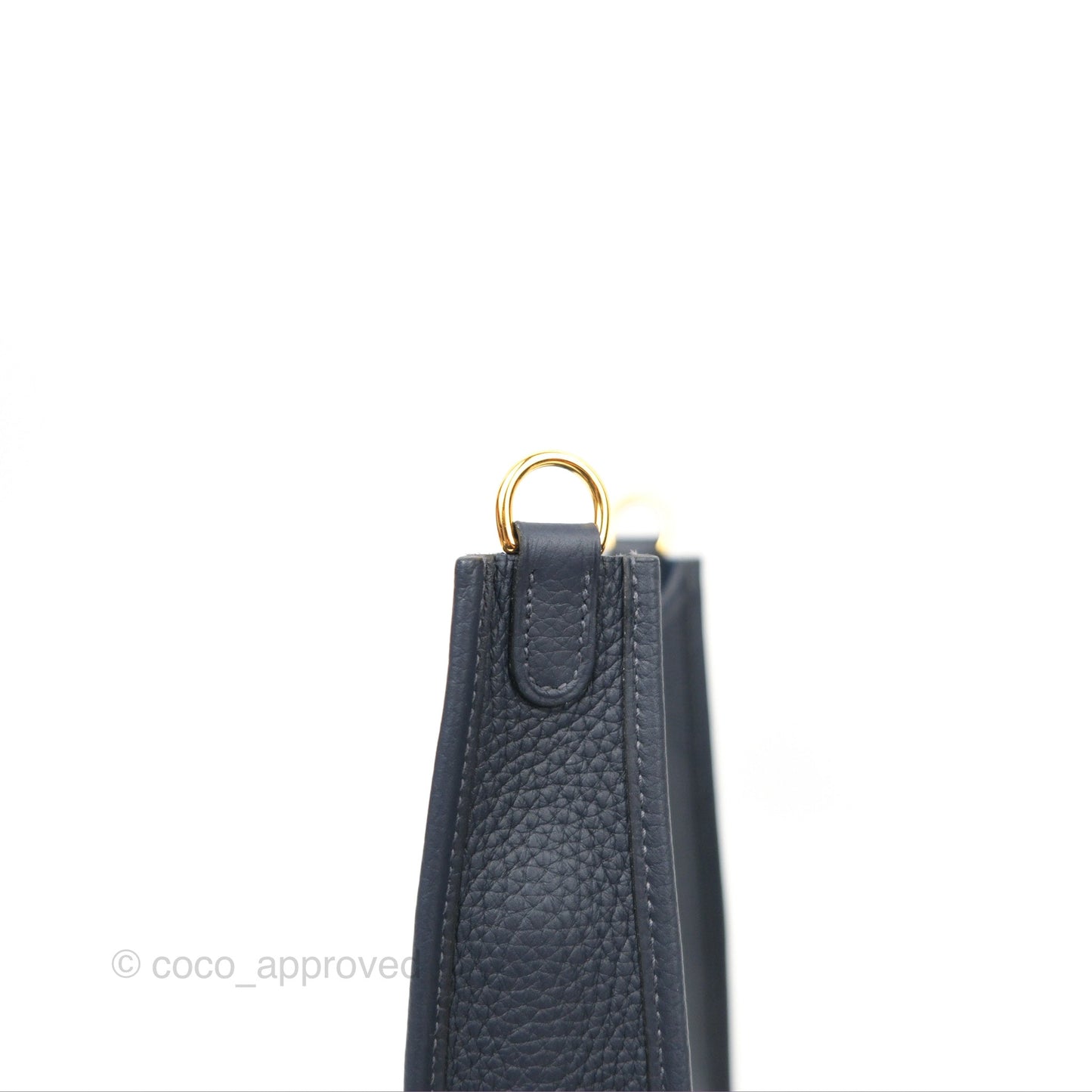 Hermès Mini Evelyne 16 Bleu Nuit 2Z/ Blue Saphir 73 Clemence Gold Hardware