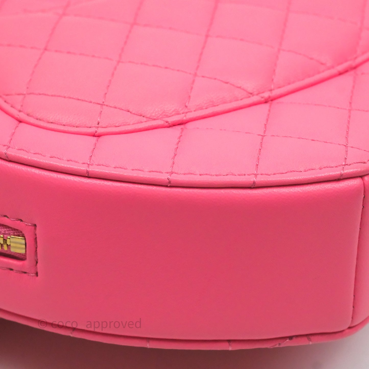 Chanel Large Heart Bag Pink Lambskin Gold Hardware 22S