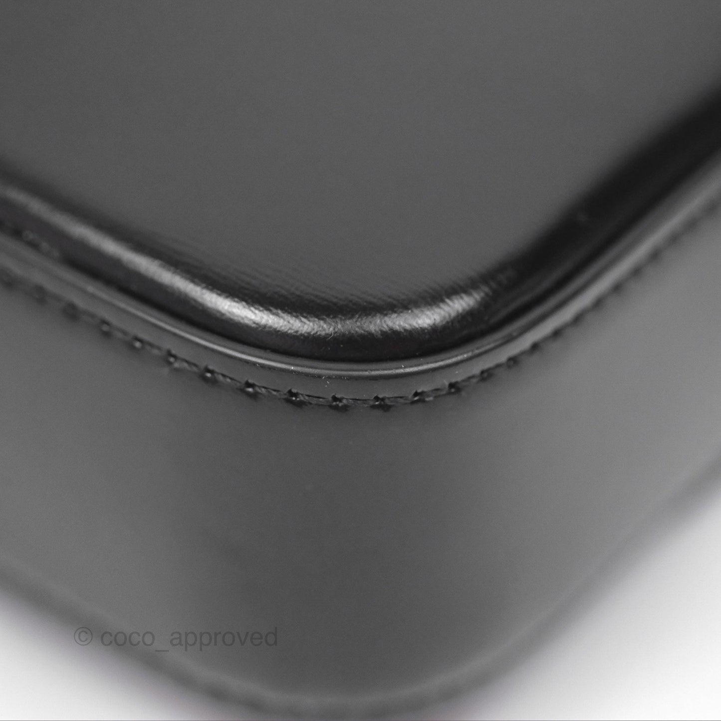 Celine Triomphe Shoulder Bag Black Calfskin