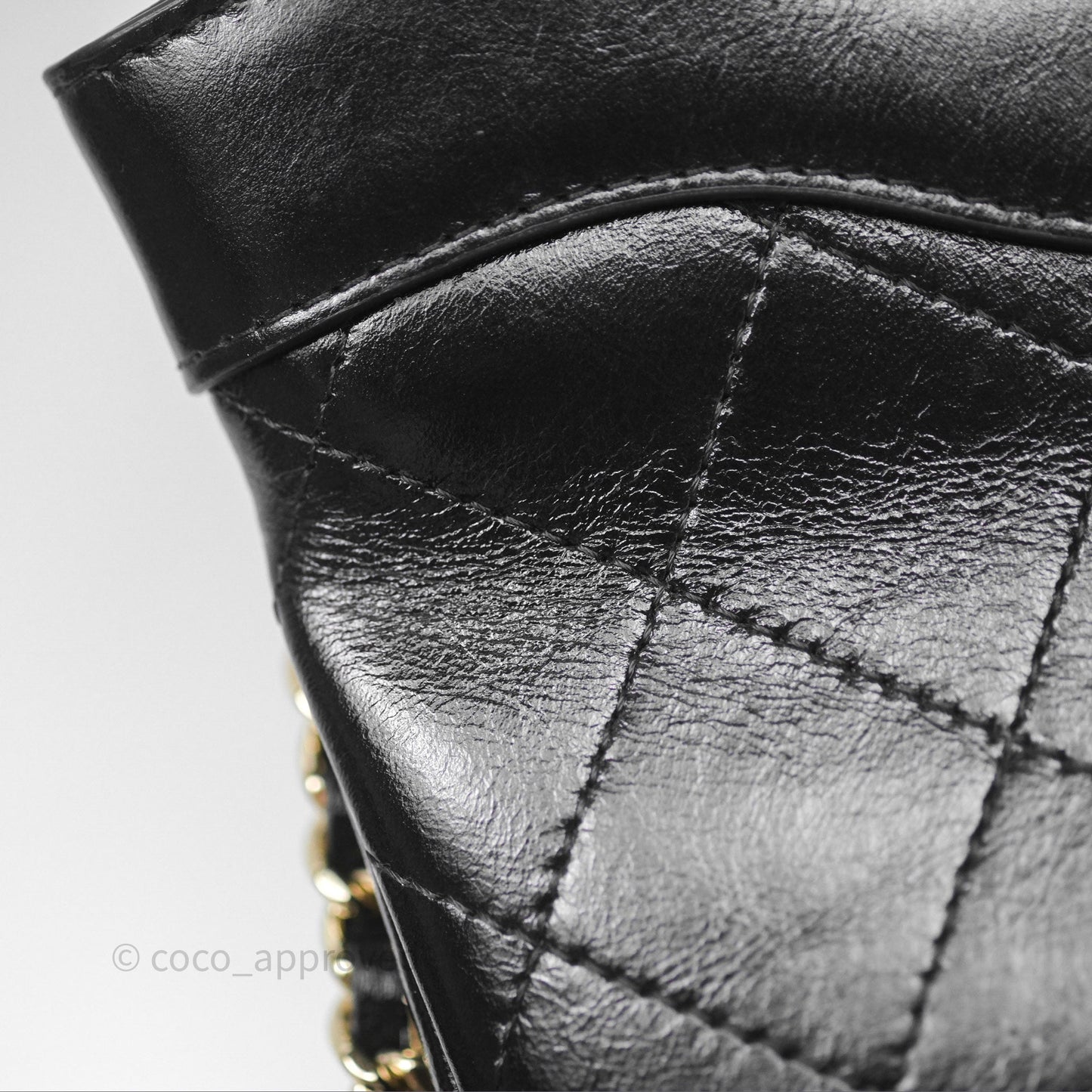 Chanel Nano 31 Black Shiny Calfskin Gold Hardware 24C