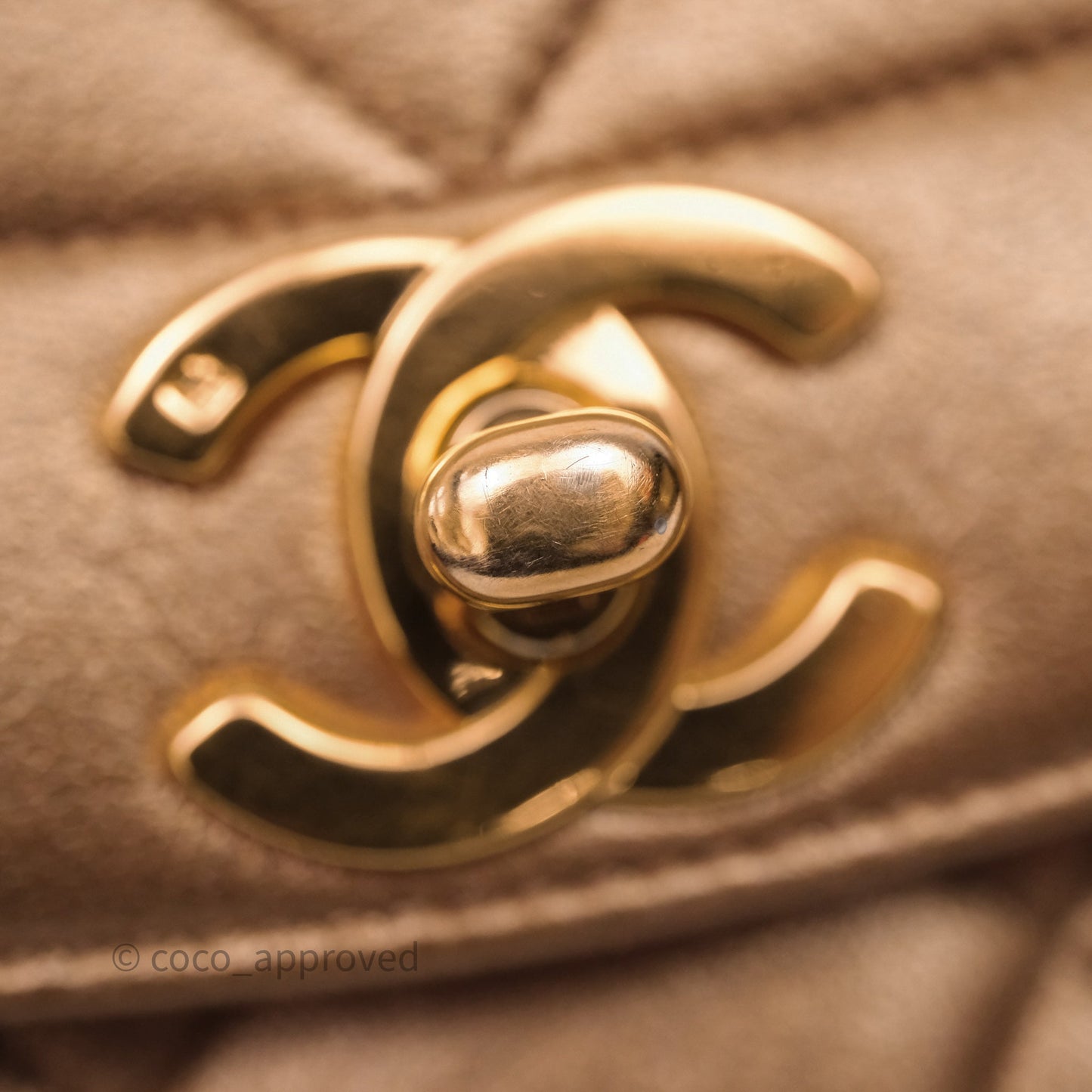 Chanel Vintage Small Quilted Classic Diana Flap Bag Gold Lambskin 24K Gold Hardware