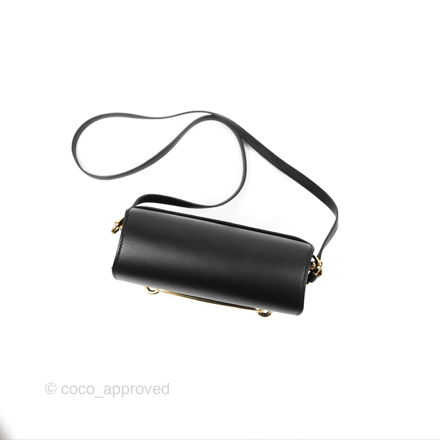 Hermès Roulis Mini 18 Black Swift Gold Hardware