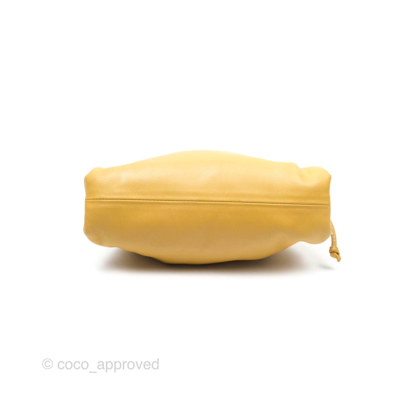 Bottega Veneta The Mini Pouch Mustard Calfskin