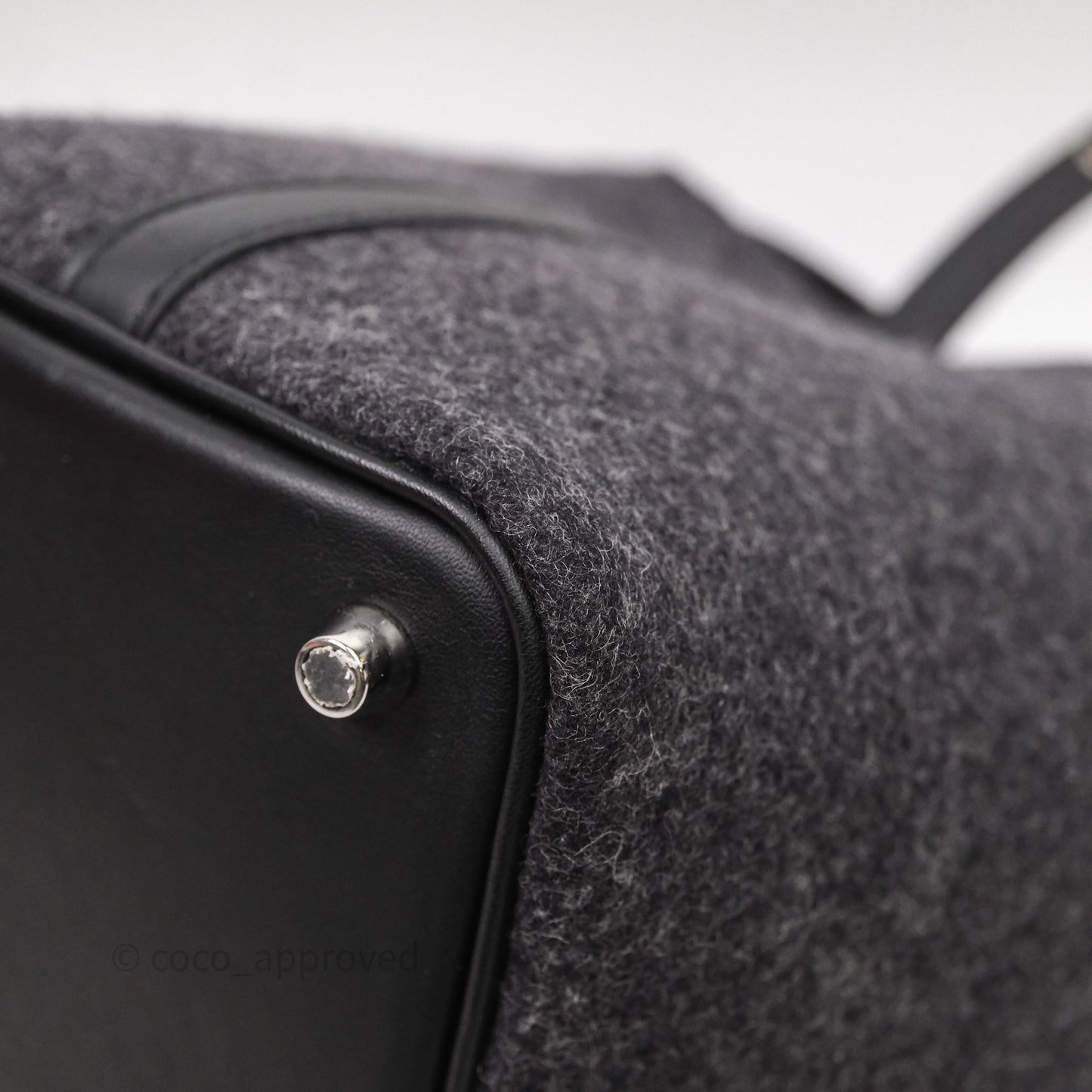 Hermès Picotin 18 Graphite 88/ Noir 89 Wool Swift Palladium Hardware