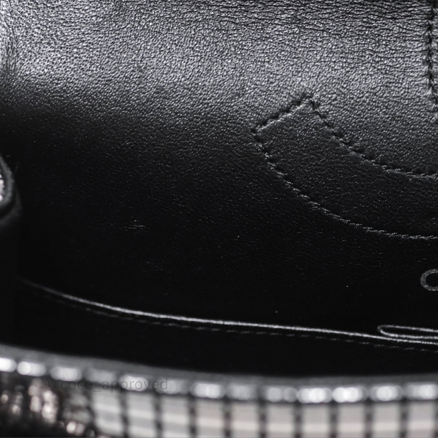 Chanel Mirror Reissue 2.55 Quilted Silver Suede Calfskin Gun Metal Hardware